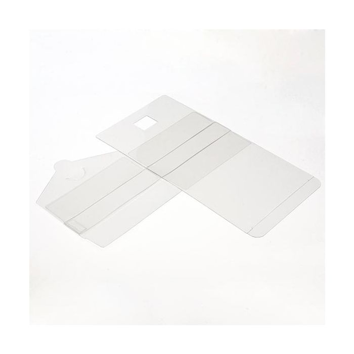 Plastic Gift Boxes 12.7x12.7x2.5cm Crystal Clear (50 pieces) [VB306]