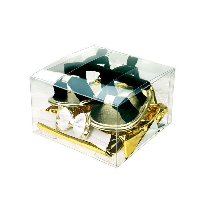 Plastic Gift Boxes 12.7x12.7x7.6cm Crystal Clear (50 pieces) [VB307]