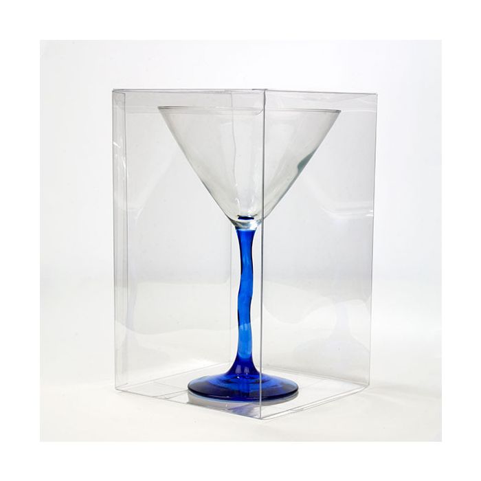 Plastic Gift Boxes 12.7x12.7x20.3cm Crystal Clear (50 pieces) [VB310]