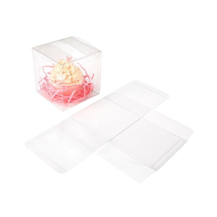 Plastic Gift Boxes 10,2x10,2x10,2 cm (50 pieces) [VB312]