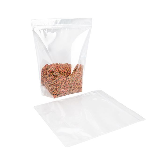 Stand Up Pouches clear "Velcro closure" 31,4x12,7x37,5 cm (50 pieces) [VBG8]
