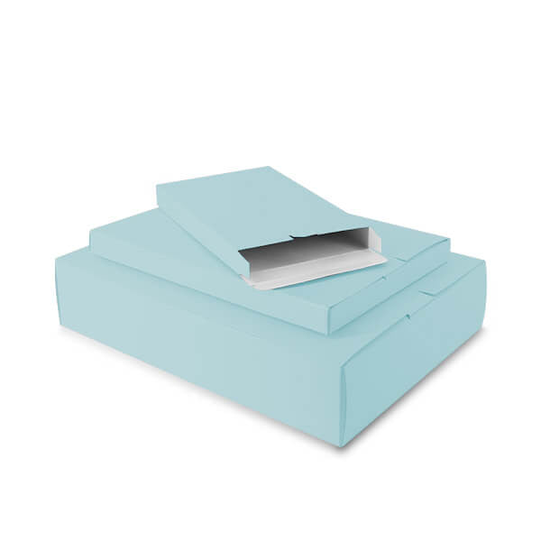 Shipping boxes 16x25x2,9cm Light blue (100 pcs) [FP-VPD010]