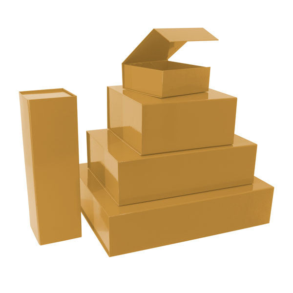 Magnet boxes 35x25x10cm Gold (25 pcs)