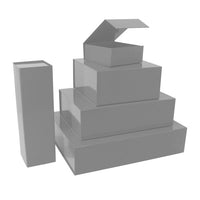 Magnet boxes 14x14,5x5,7cm Silver (25 pcs)