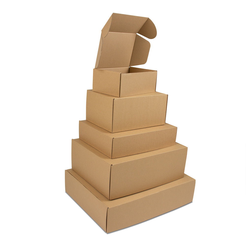 Shipping boxes 33x25x8cm Brown (50 pcs) [FP-VPD095]