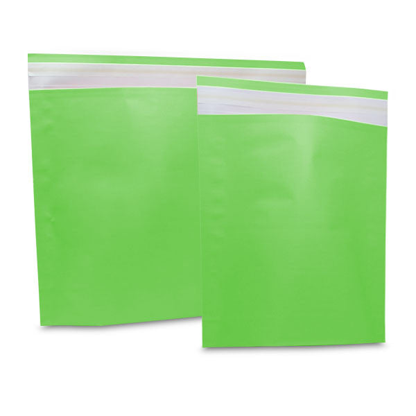 Paper Mailing Bags 30x36+8cm light green (250 pcs) [FP-VZP011]