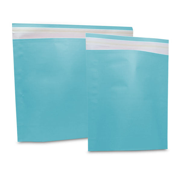 Paper Mailing Bags 30x36+8cm light blue (250 pcs) [FP-VZP013]