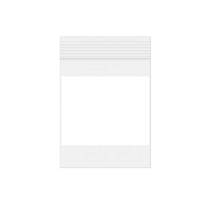 Grip Seal Bags with Write-on-Panel 7.5x10cm PE 50 micron (100 pieces) [2WE34]