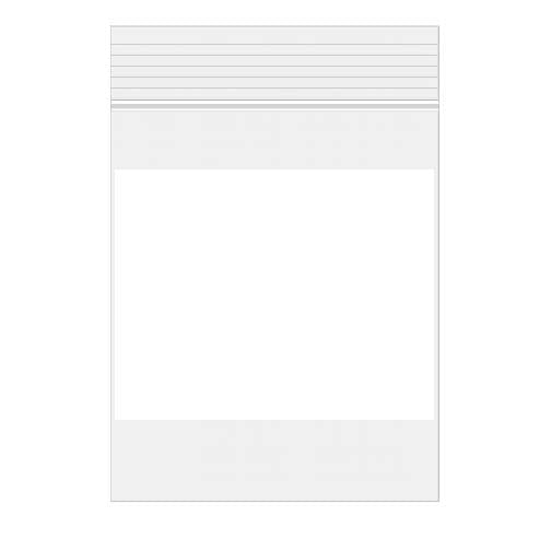 Grip Seal Bags with Write-on-Panel 12.5x20.5cm PE 100 micron (100 pieces) [4WE58]
