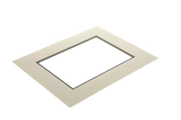 Mount Board Double thick White/Black 45.7x61cm with 32.1x47.3cm Window (10 pieces) [MD20098]