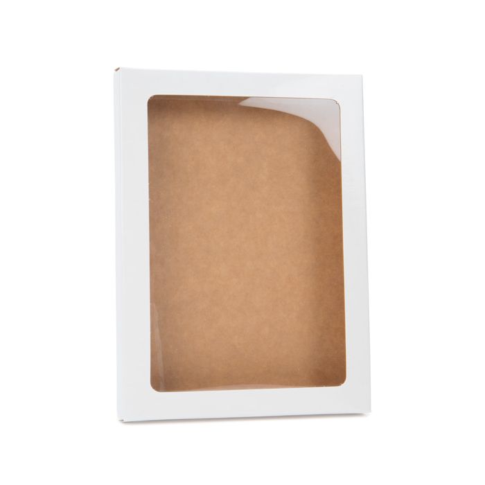 Kraft Gift Boxes glossy White 11.5x1.5x15cm