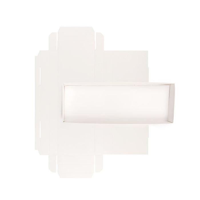 Kraft Box Bottom White 10,8x2,5x30,5 cm (25 pieces) [WH11]