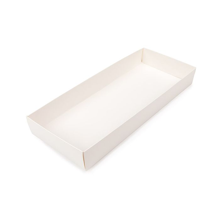 Kraft Box Bottom White 12,7x3,8x30,5 cm