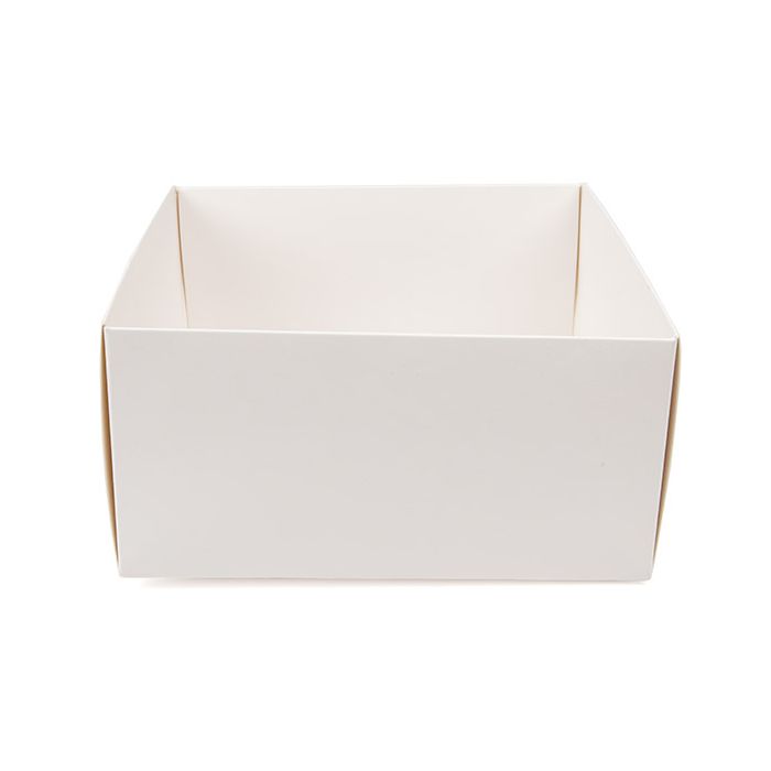 Kraft Box Bottom White 15,2x7,6x15,2 cm (25 pieces) [WH14]