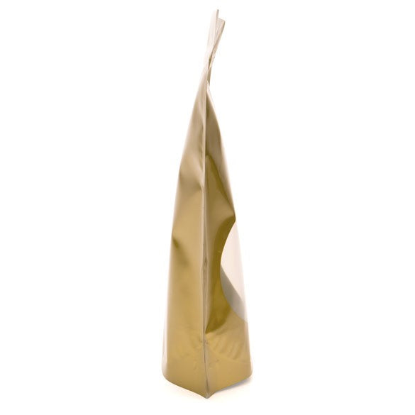 Stand Up Pouches Gold with oval Window 21x9x29cm | 510 grams (100 pieces) [ZBGO5G]