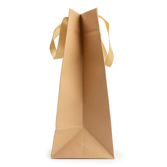 Kraft Gift Merchandise Bag w/ Window 24,9x15,2x35,1cm (10 pcs) [GMBW3K]
