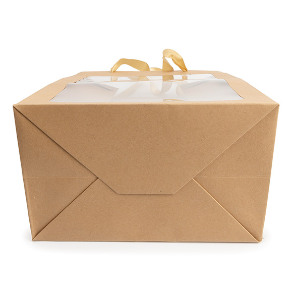 Kraft Gift Merchandise Bag w/ Window 24,9x15,2x35,1cm (10 pcs) [GMBW3K]