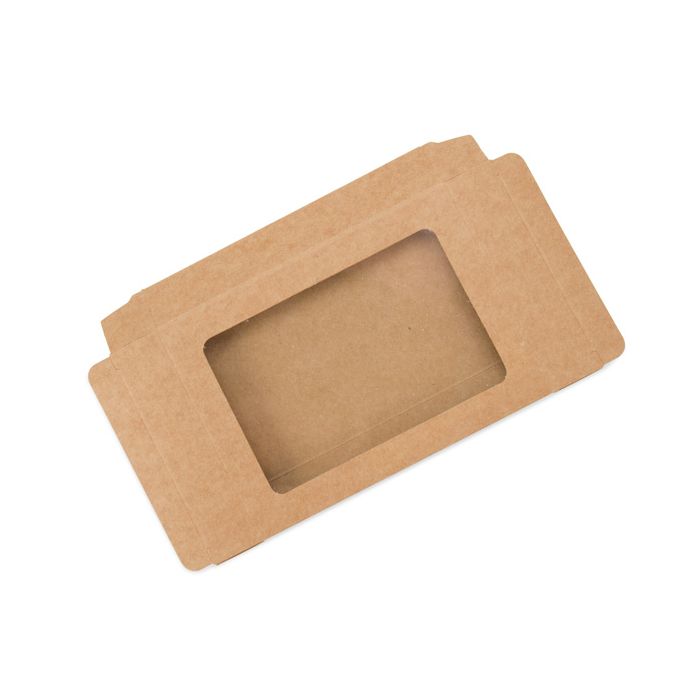 Kraft Gift Boxes with Window 12.5x1.3x16.8cm (25 pieces) [WKRG5]