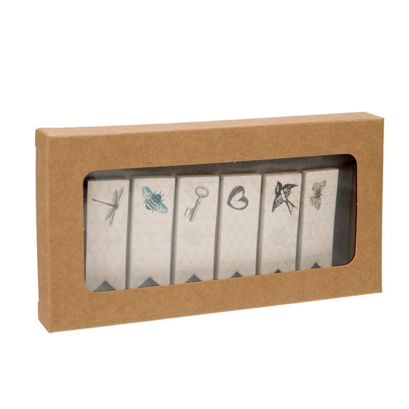 Kraft Gift Boxes with Window 7x1.4x13.8cm (25 pieces) [WKRG273]