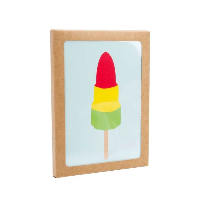 Kraft Gift Boxes with Window 13.7x1.3x18.7cm (25 pieces) [WKRG4]