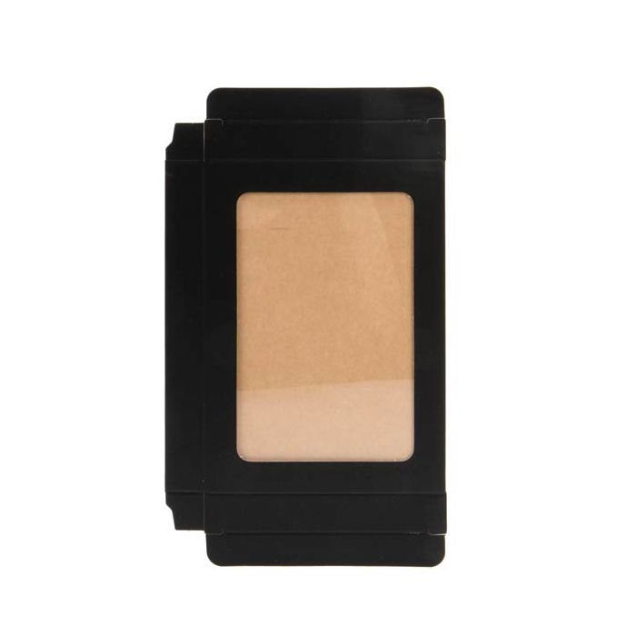 Kraft Gift Boxes Matt Black 9.5x1.5x13.2cm with Window (25 pieces) [WMBG10]