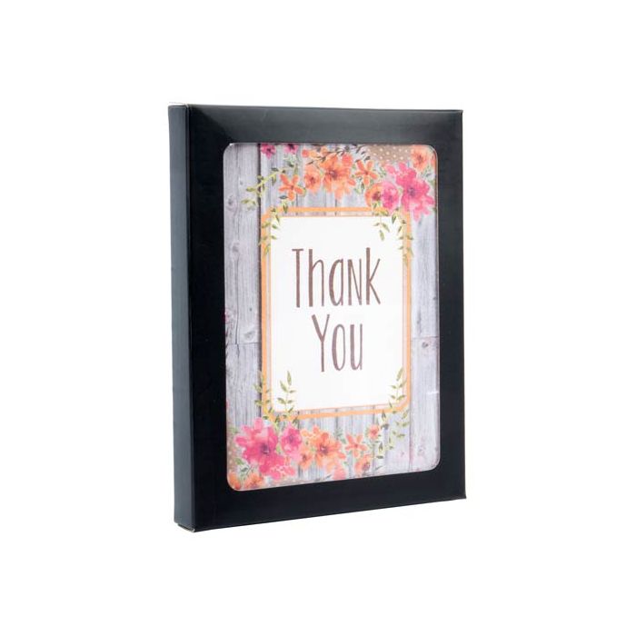 Kraft Gift Boxes Matt Black 12.5x1.5x16.8cm (25 pieces) [WMBG2]