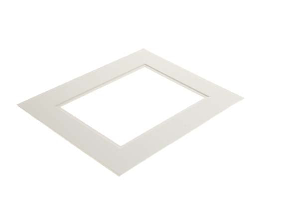 Mount Board Double thick bright White/White 20.3x25.4cm with 11.25x16.75cm Window (25 pieces) [MD30023]