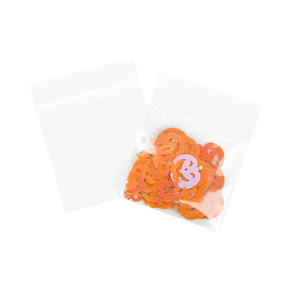Grip Seal Bags 5x5cm Crystal Clear PP 75 micron (100 pieces) [Z3C22]