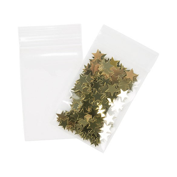 Grip Seal Bags 5x7.5cm Crystal Clear PP 75 micron (100 pieces) [Z3C23]