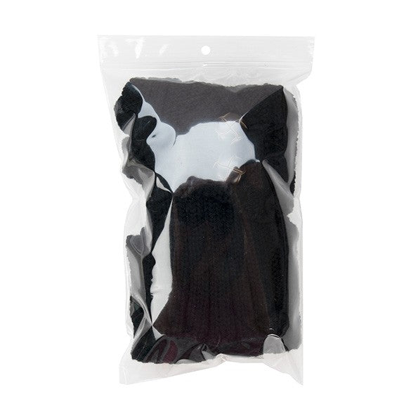 Grip Seal Bags with Hang hole 12.5x20.5cm Crystal Clear PP 75 micron (100 pieces) [Z3R58]