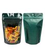 Stand Up Pouches transparent/Green Glitter 13x7,9x20,6 cm (100 pieces) [ZBG3GLGR]