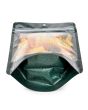 Stand Up Pouches transparent/Green Glitter 13x7,9x20,6 cm (100 pieces) [ZBG3GLGR]