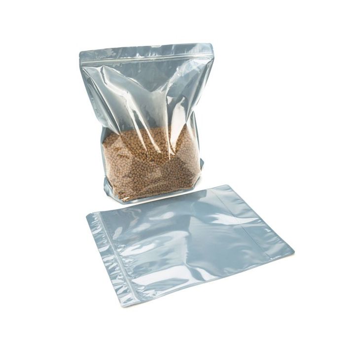Stand Up Pouches Transparent/Matt Black 37.5x12.7x42.5cm (50 pieces) [ZBGB9]