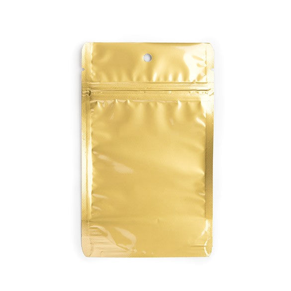 Stand Up Pouches Transparent/Gold 9.5x5.7x15.7cm | 57 grams (100 pieces) [ZBGG35]