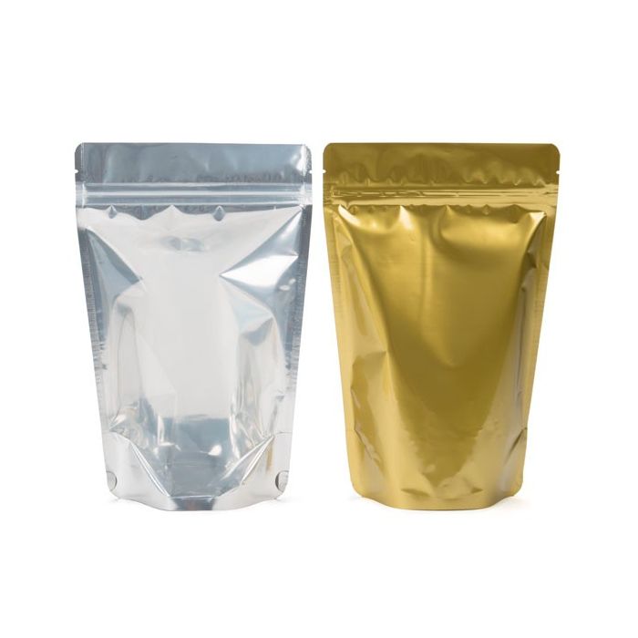 Stand Up Pouches Transparent/Gold 15x9x23.2cm | 312 grams (100 pieces) [ZBGG7]