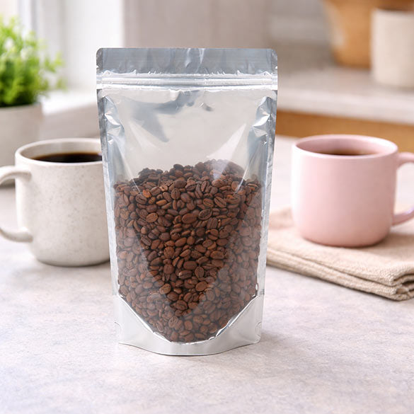 Stand Up Pouches Transparent/Kraft 17x9x28.5cm | 340 grams (100 pieces) [ZBGK4]