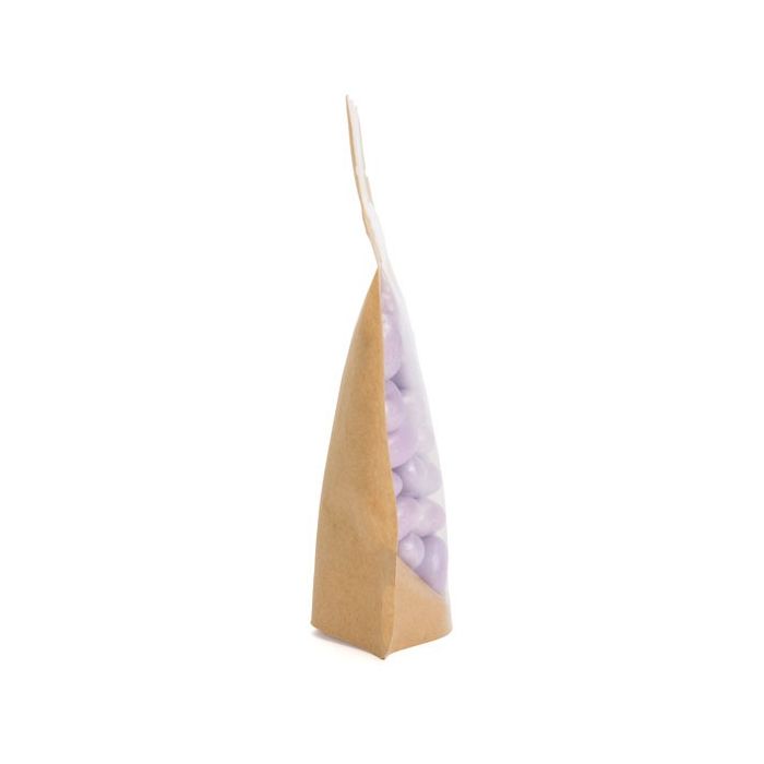 Stand Up Pouches Transparent/Kraft 8x5x13cm | 28 grams (100 pieces) [ZBGKC1]