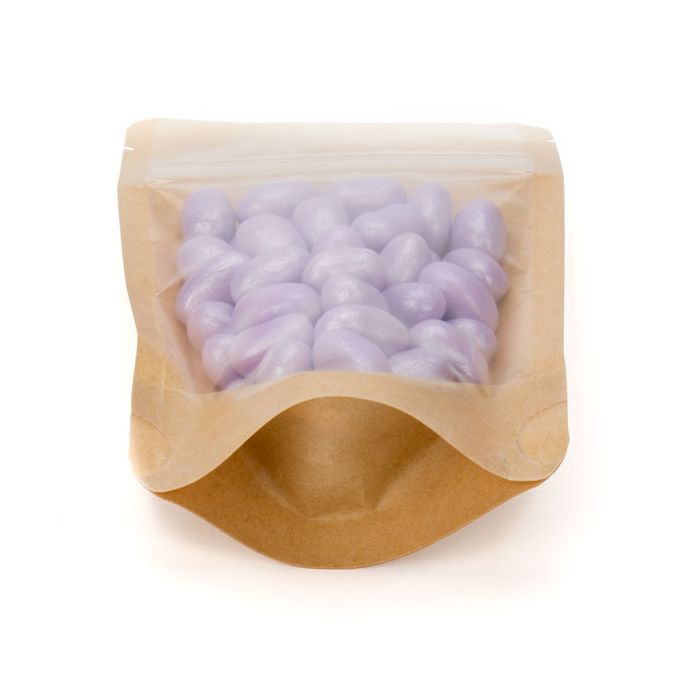 Stand Up Pouches Transparent/Kraft 8x5x13cm | 28 grams (100 pieces) [ZBGKC1]