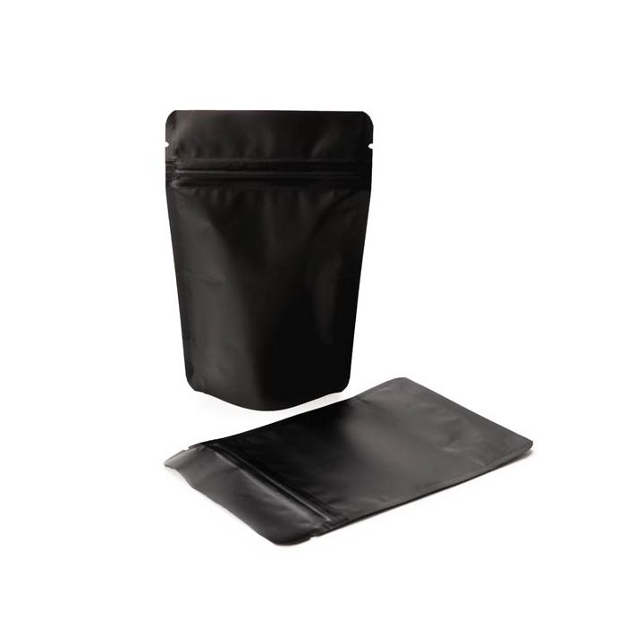 Stand Up Pouches Matt Black 17x9x28.5cm | 340 grams (100 pieces) [ZBGM4MB]