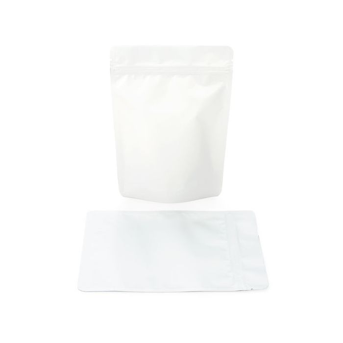 Stand Up Pouches Matt White 15x9x23.2cm | 312 grams (100 pieces) [ZBGM7MW]