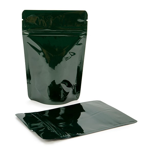 Stand Up Pouches Green 10x6x15cm | 57 grams (100 pieces) [ZBGM2HG]