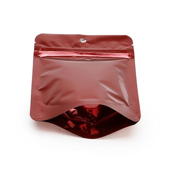 Stand Up Pouches Red 10x6x15cm | 57 grams with hang hole (100 pieces) [ZBGM2RH]