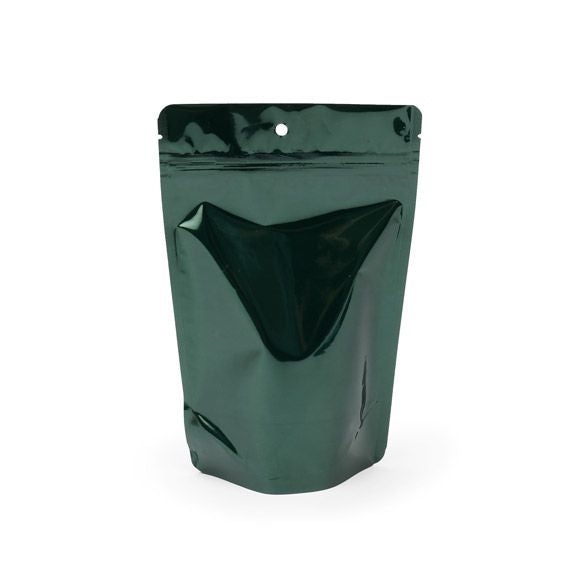 Stand Up Pouches Green 13x7x20.5cm | 113 grams (100 pieces) [ZBGM3HG]