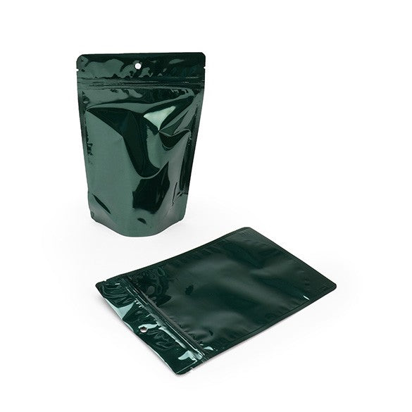 Stand Up Pouches Green 13x7x20.5cm | 113 grams (100 pieces) [ZBGM3HG]