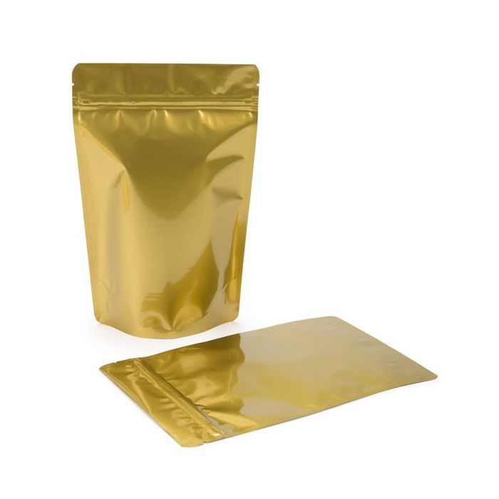 Stand Up Pouches Gold 15x9x23.2cm | 312 grams (100 pieces) [ZBGM7G]