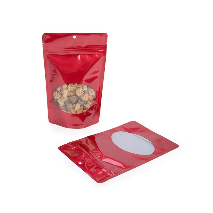 Stand Up Pouches Red 13x7,9x20,6cm (100 Pieces) [ZBGO3RH]