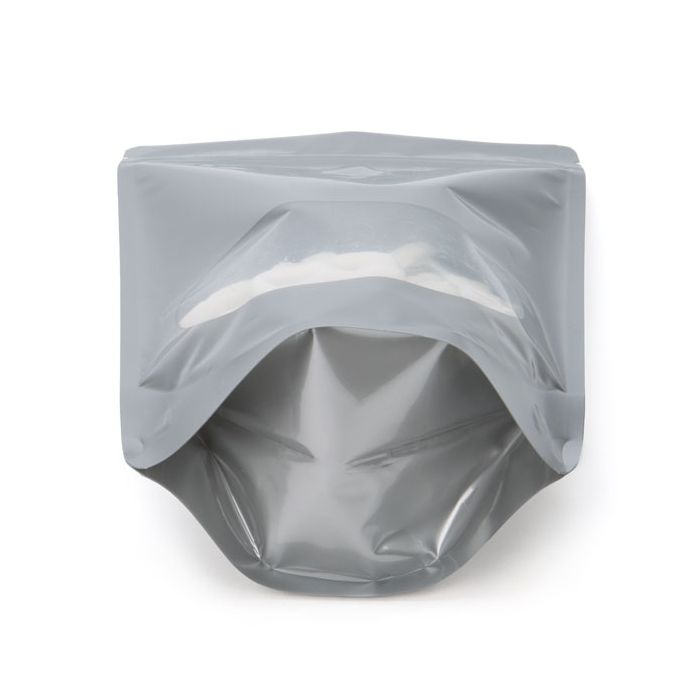 Stand Up Pouches Silver With Oval Window and Hanghole 14,9x8,9x23,2 cm (100 pieces) [ZBGO7SH]