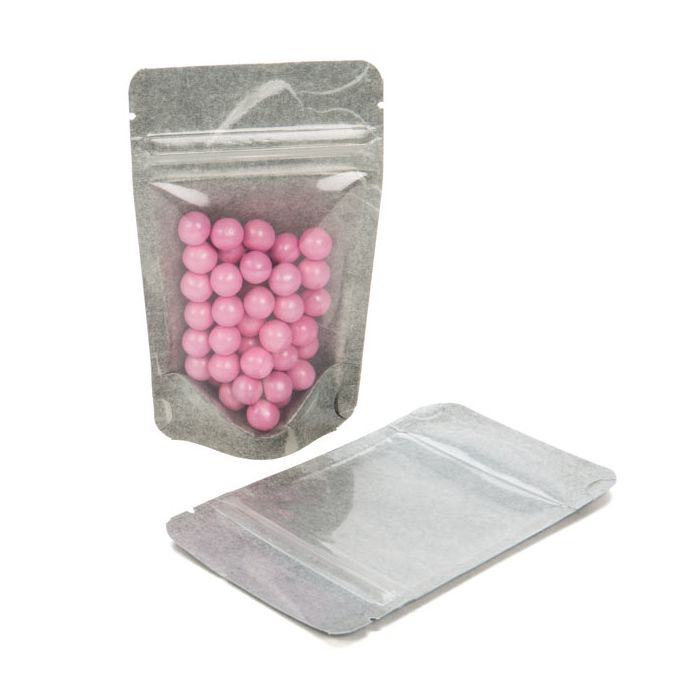 Stand Up Pouches Rice Paper Transparent/Black 7.9x5.1x13cm | 28 grams (100 pieces) [ZBGR1BC]