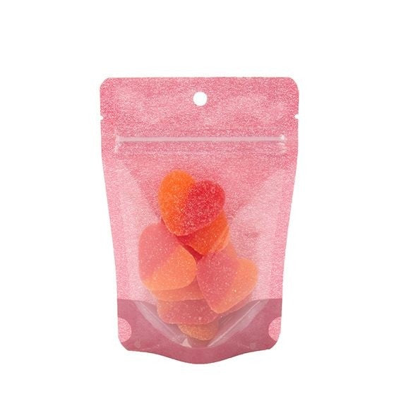 Stand Up Pouches Rice Paper Pink 10.2x6x15.2cm | 57 grams (100 pieces) [ZBGR2HR]