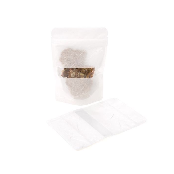 Stand Up Pouches Rice Paper White 10.2x6x15.2cm (100 pieces) [ZBGR2W]